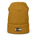 Black & Gold Boulder Colorado Waffle Beanie