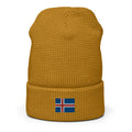 Iceland Flag Honeycomb Waffle Beanie