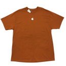 Burnt Orange Apple logo T-shirt Size XL
