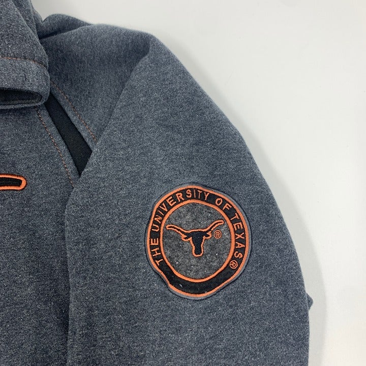 Gray & Black Texas Longhorns Hoodie Size L