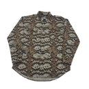 Vintage Diamondback Rattlesnake Camo Button Up Shirt Size L