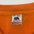 Orange Fruit Of The Loom Single Stitch Blank T-shirt Size 2XL Made in USA