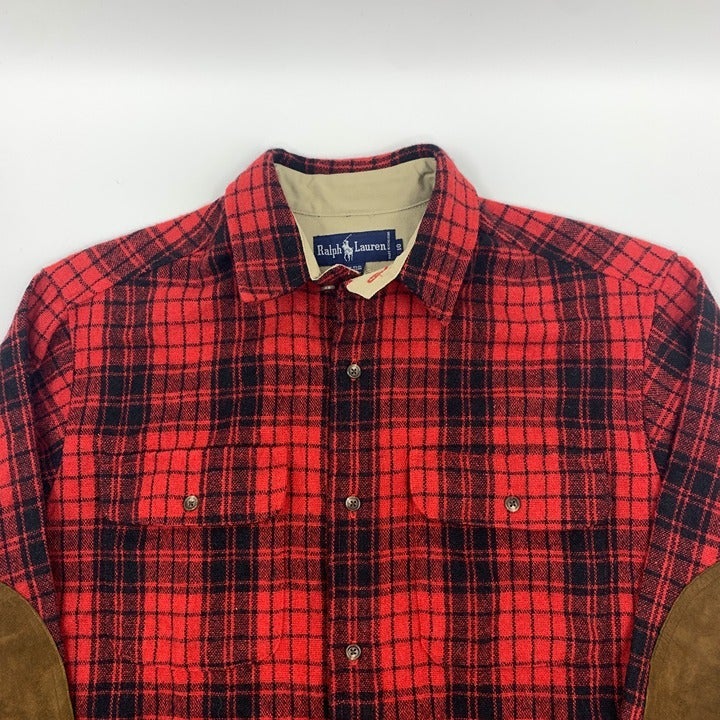 Vintage Ralph Lauren Flannel Shirt With Elbow Pads