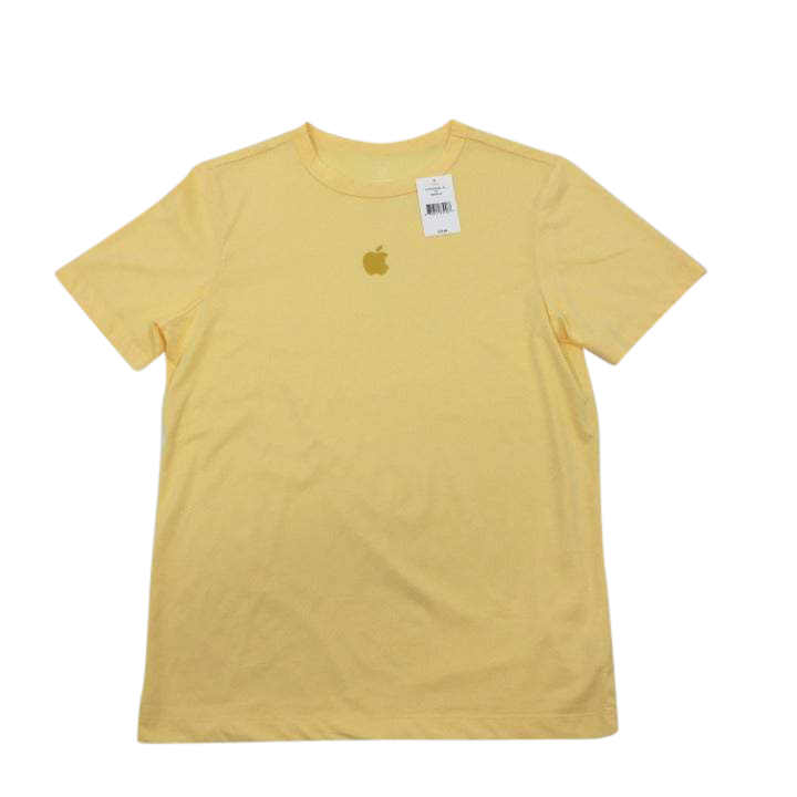 Yellow Tonal Apple Logo T-shirt Size S