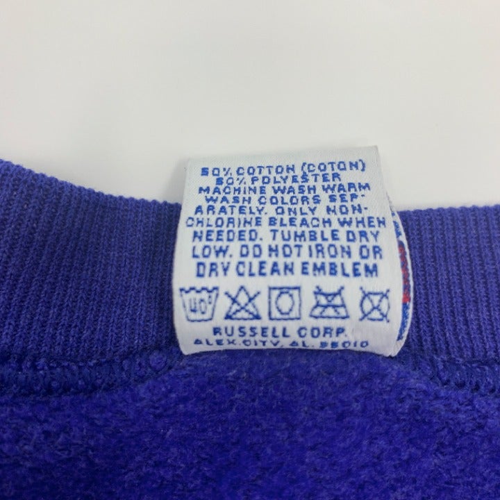 Vintage Royal Blue Russell Athletic Blank Swearer Made in USA size 2XL