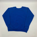 Vintage Hanes Royal Blue Blank Sweater Size L Made in USA