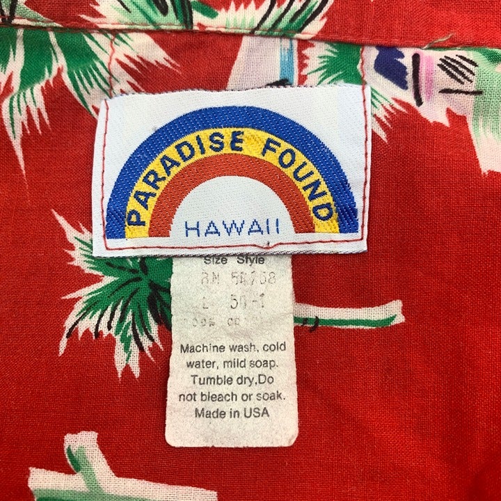 Vintage Paradise Found Hawaiian Shirt  Made In USA