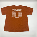 2009 Texas Longhorns Football Big 12 Champs T-shirt Size XL