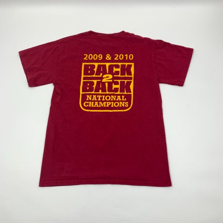 USC Trojans Back 2 Back Tennis Champs T-shirt Size S