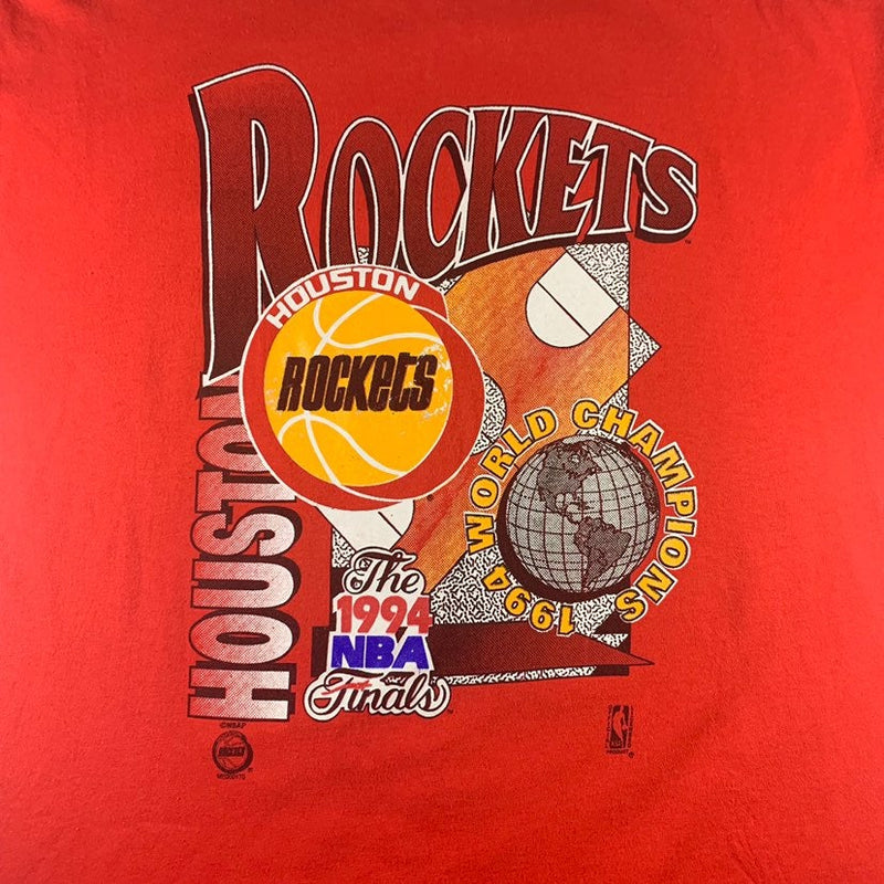 90s Houston Rockets World Champs T-shirt Size XL