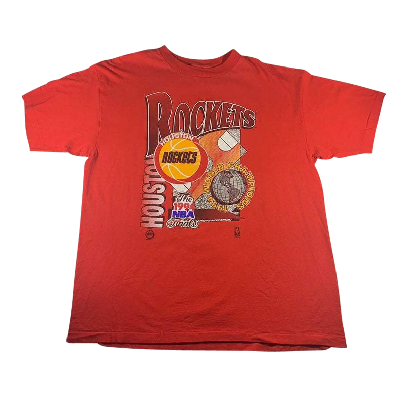 90s Houston Rockets World Champs T-shirt Size XL