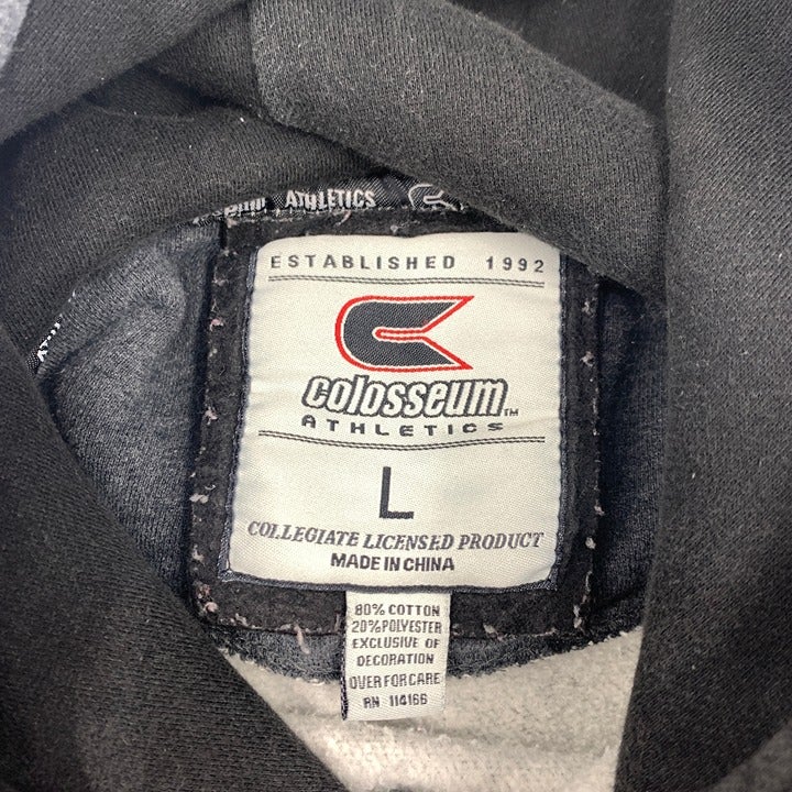 Gray & Black Texas Longhorns Hoodie Size L