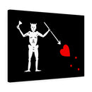 Blackbeard Pirate Flag Canvas Gallery Wrap