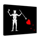 Blackbeard Pirate Flag Canvas Gallery Wrap