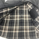 Distressed Black Carhartt Flannel Lined Shirt Jac Size M