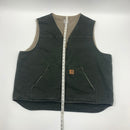 Green Carhartt Sherpa Lined Vest Size 2XLT