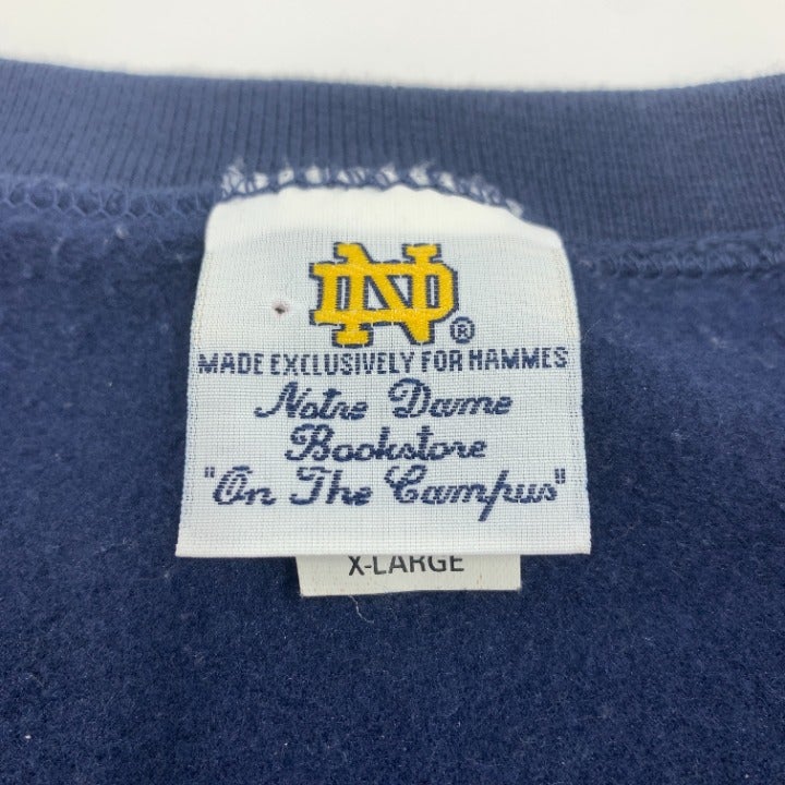 Notre Dame Hammies Bookstore Sweatshirt Size XL Made in USA