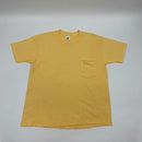 Vintage Gap Yellow Single Stitch Pocket T-shirt Size M Made in USA