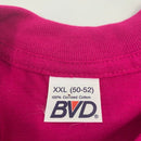Vintage BVD Hot Pink Single Stitch Pocket T-shirt Made in USA Size 2XL
