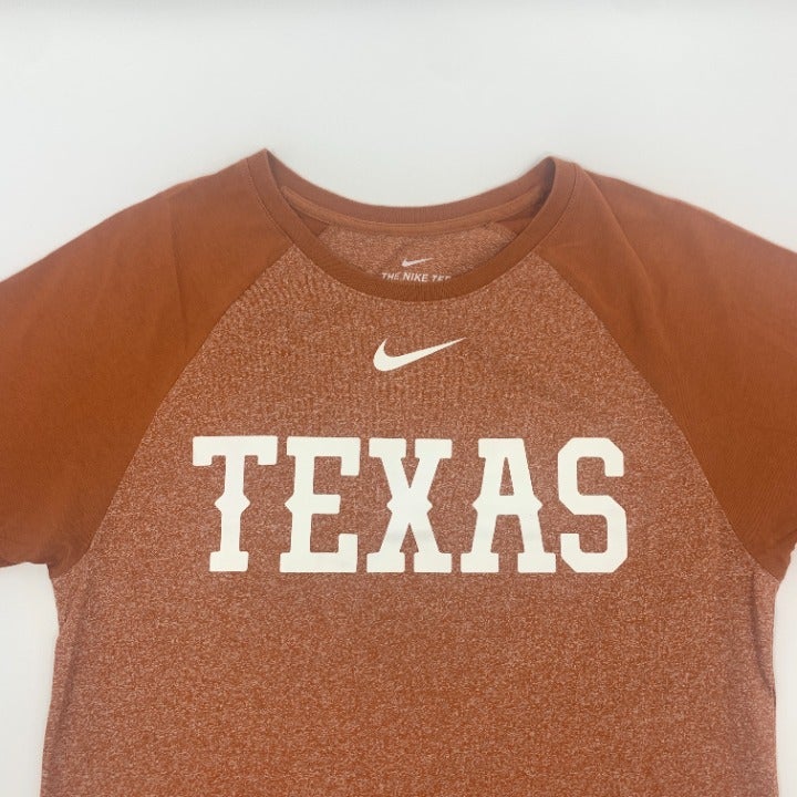 Heather Orange Texas Longhorns Nike Center Swoosh T-Shirt Size S