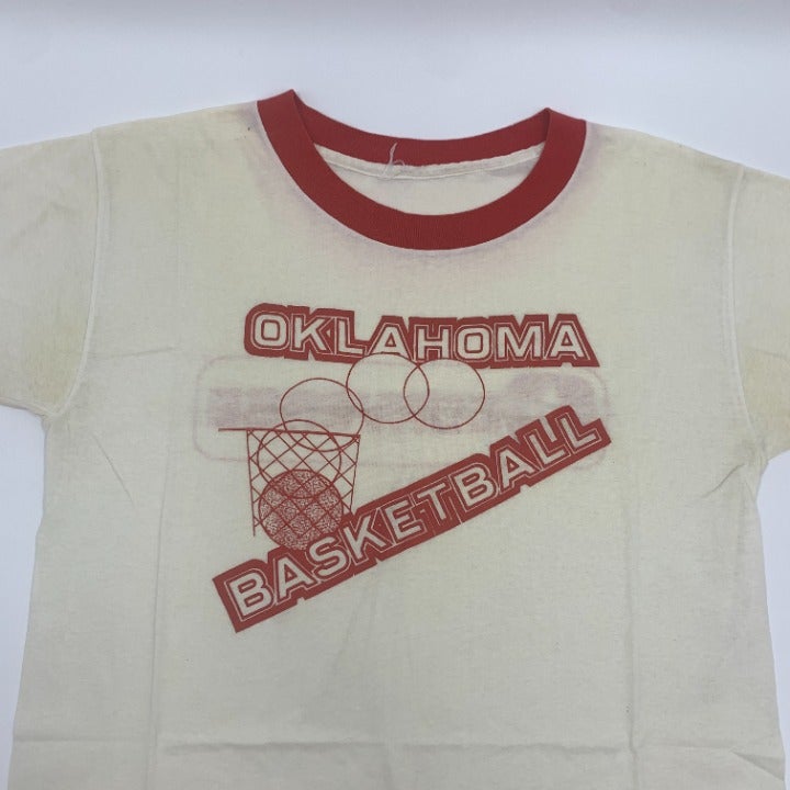 80s Oklahoma Sooners Converse Basketball T-Shirt