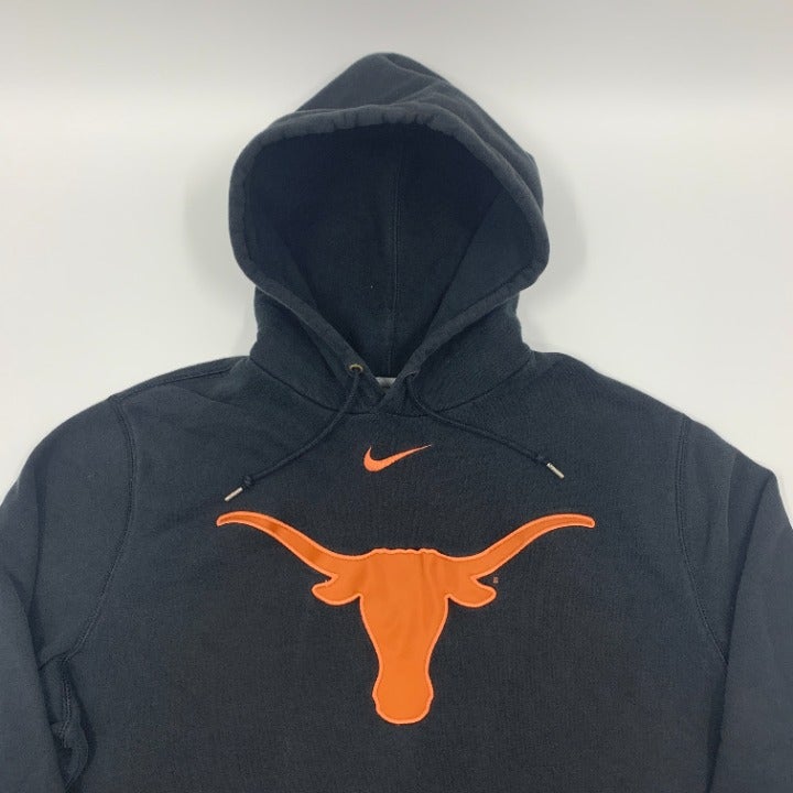 Black TX Longhorns Nike Center Swoosh Hoodie