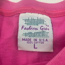 Vintage Pink Single Stitch Blank T-shirt Size L Made in USA