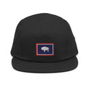 Wyoming Flag Five Panel Camper Hat