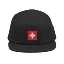 Switzerland Flag Five Panel Camper Hat