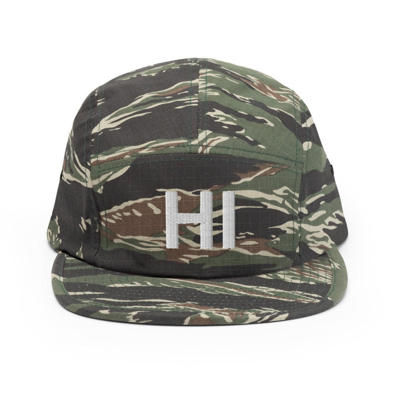 Hawaii HI Five Panel Camper Hat