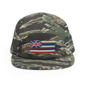 Hawaii Flag Five Panel Camper Hat