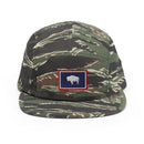 Wyoming Flag Five Panel Camper Hat