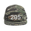 205 Alabama Area Code Five Panel Camper Hat