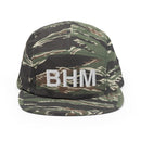 BHM Birmingham Airport Code Five Panel Camper Hat