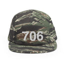 706 Athens GA Area Code Five Panel Cap