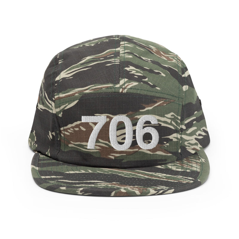 706 Athens GA Area Code Five Panel Cap