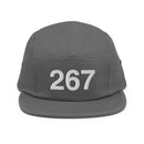 267 Philadelphia Area Code Five Panel Camper Hat