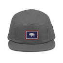 Wyoming Flag Five Panel Camper Hat