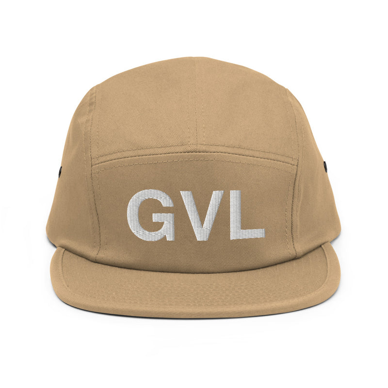 GVL Greenville SC Airport Code Five Panel Camper Hat