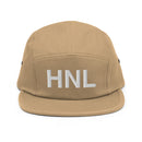 HNL Honolulu Airport Code Five Panel Camper Hat