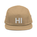 Hawaii HI Five Panel Camper Hat