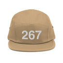 267 Philadelphia Area Code Five Panel Camper Hat