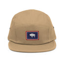 Wyoming Flag Five Panel Camper Hat