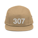 307 Wyoming Area Code Five Panel Camper Hat