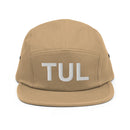 TUL Tulsa Airport Code Five Panel Camper Hat