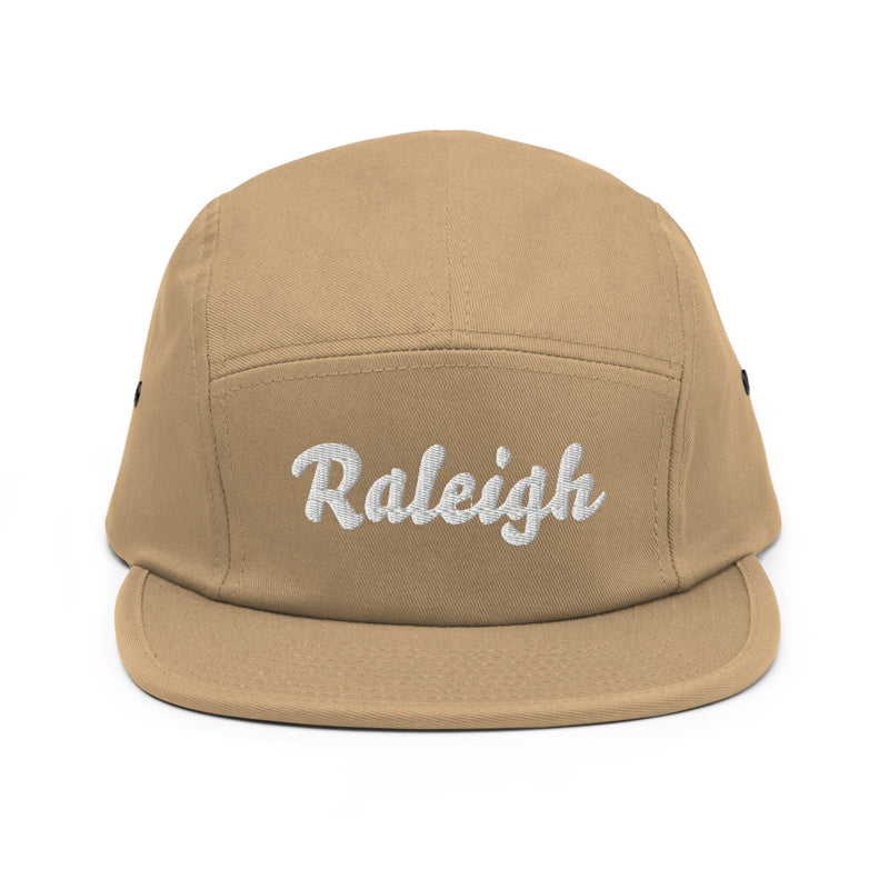 Cursive Raleigh NC Camper Hat