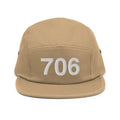 706 Athens GA Area Code Five Panel Cap