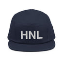 HNL Honolulu Airport Code Five Panel Camper Hat