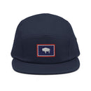 Wyoming Flag Five Panel Camper Hat