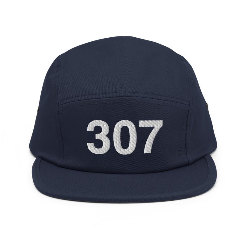 307 Wyoming Area Code Five Panel Camper Hat